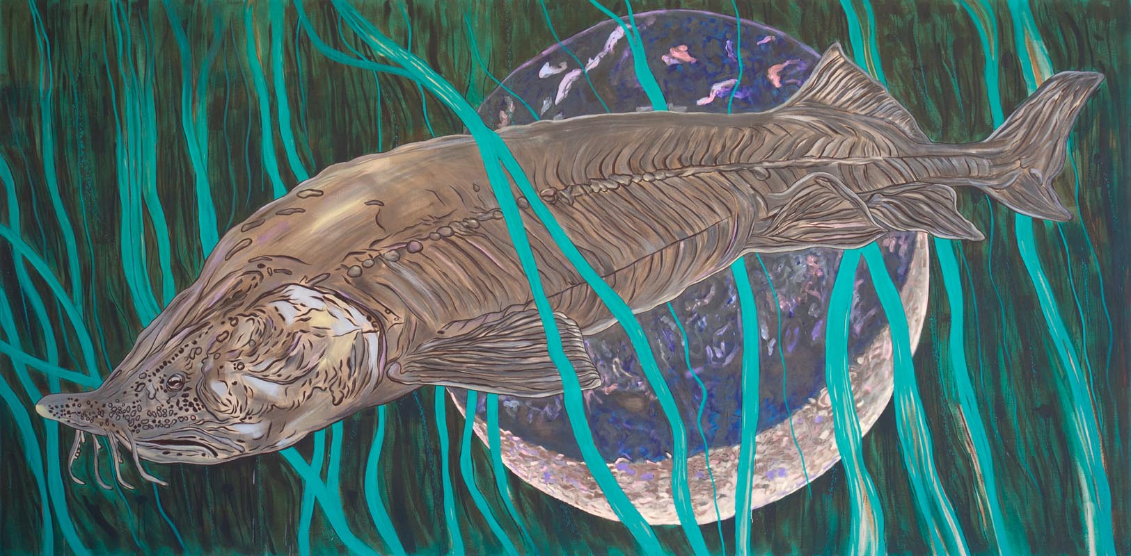 Laco Teren (SK) – Big fish | 2015 | acrylic on canvas | 270 x 550 cm